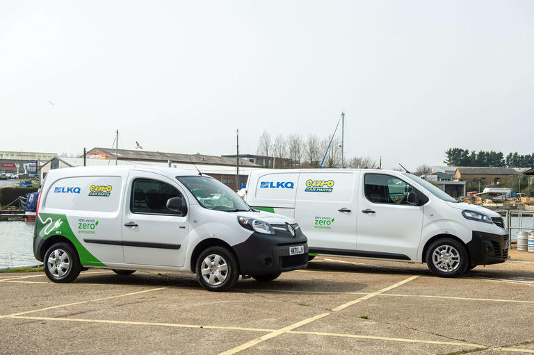 Electric delivery vans of LKQ UK