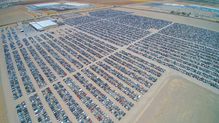 Huge car park