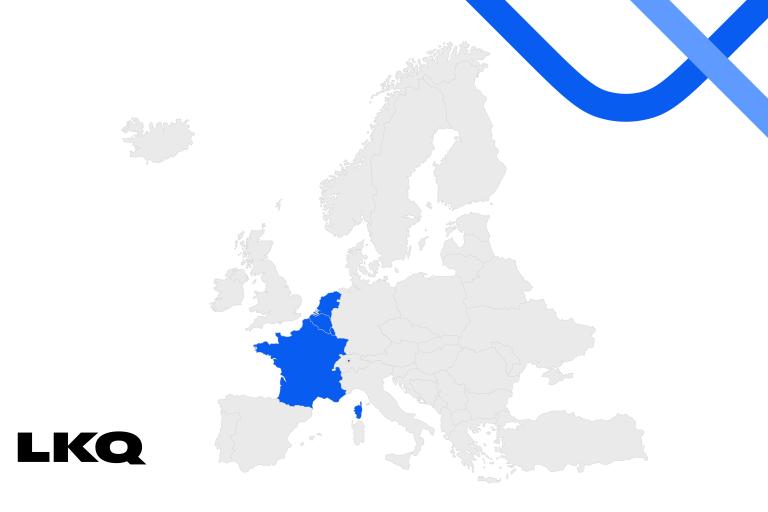 LKQ Benelux-France Region Map