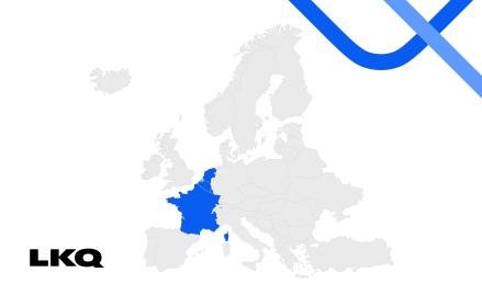 LKQ Benelux-France Region Map